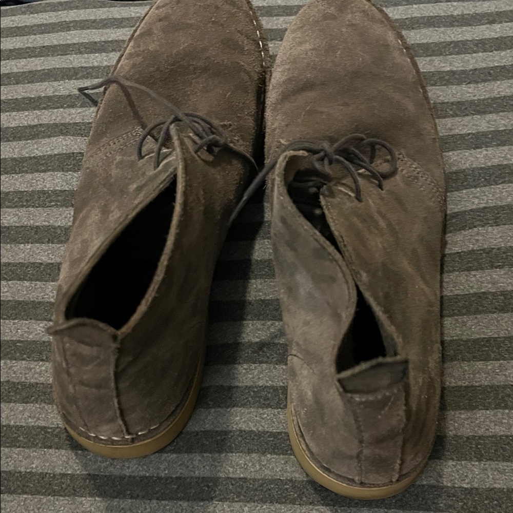 Jack & Jones Men's Grey Leopard Print Suede Chukka Boots - Casual Lace-Up - Picture 3 of 3
